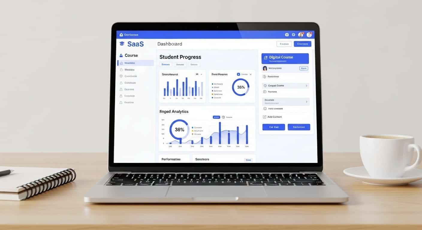 Teachable review for course creators showing online course platform dashboard with course hosting and student management