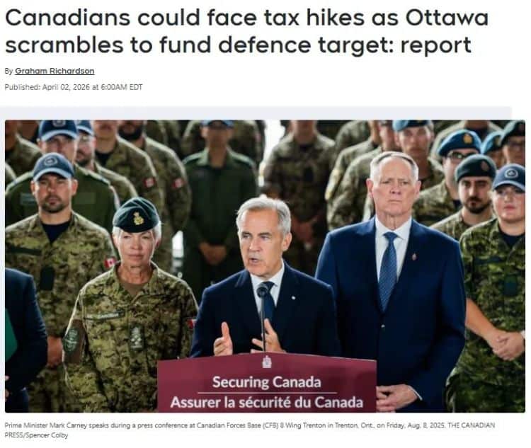 Canada GST increase to 7% is being considered as defense spending surges, raising concerns about higher costs for taxpayers and middle class.