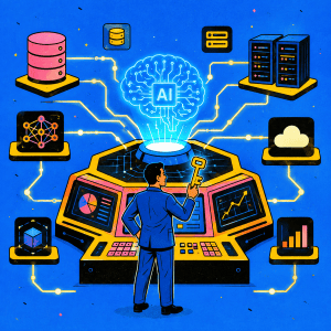 Palantir enterprise AI growth and data sovereignty illustration