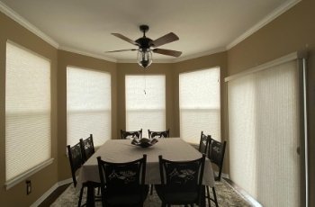 Duette vertiglide honeycomb shades for sliding glass door