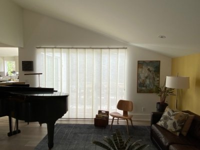 Gliding panels installation in boulder great room