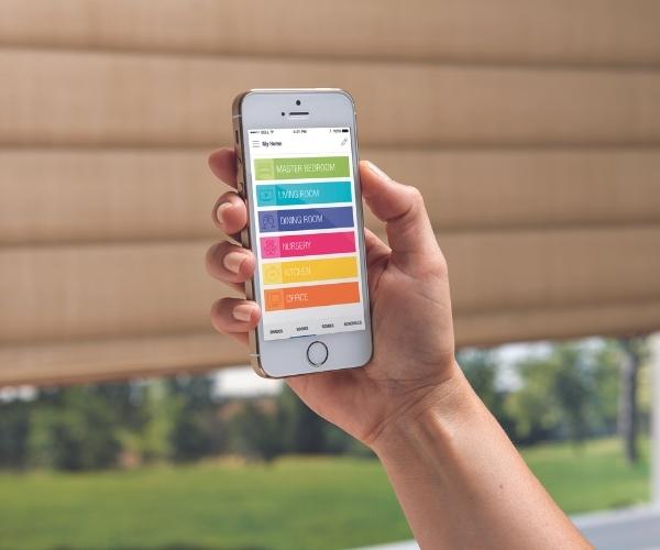 Personal adjusting smart blinds with Hunter Douglas PowerView App