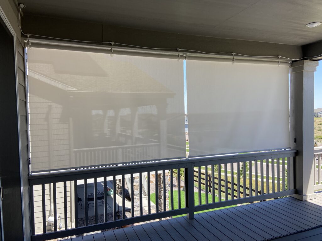 Colorado Home with Outdoor Patio Shades