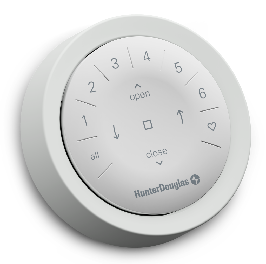 Hunter Douglas Surface Mount Remote PowerView for Window Blinds in bathroom