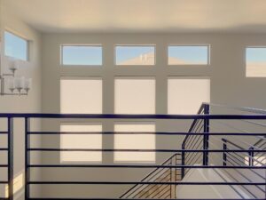 Hunter Douglas Designer Roller Shades with PowerView motorization and light filtering fabric