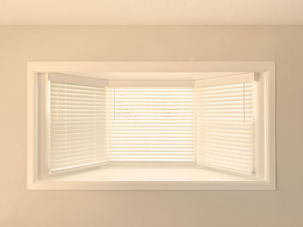 Hunter Douglas Parkland Natural Wood Blinds with Bottom Up and SimpleLift operation