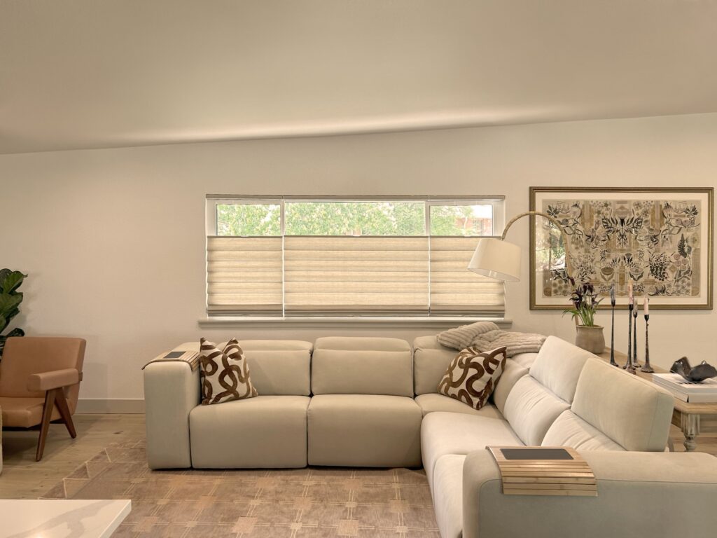 Roman Shades and Natural Materials for windows in Colorado homes