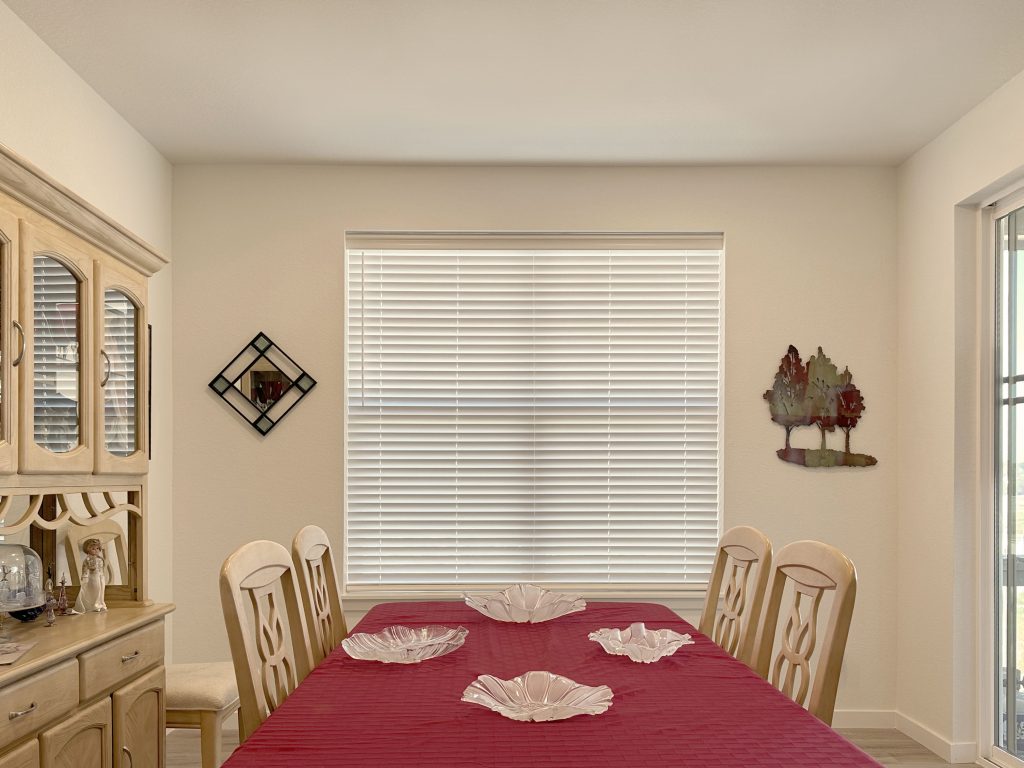 Hunter Douglas EverWood Composite Wood Blinds in Boulder with SimpleLift operation