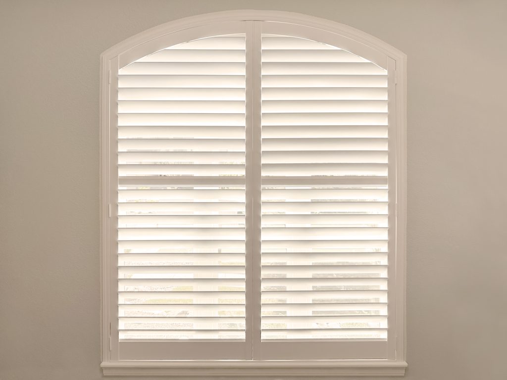 Hunter Douglas NewStyle Hybrid Shutters with Hidden Tilt louvers and Z Frame installation in Boulder homes