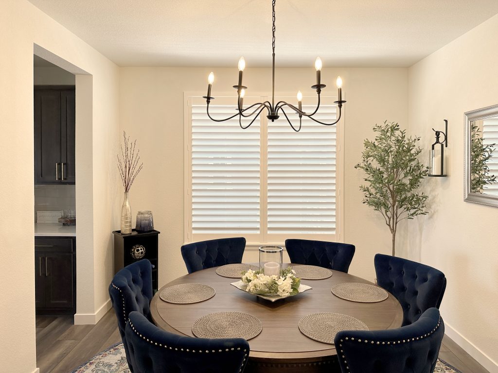 Hunter Douglas Palm Beach Polysatin Shutters with Hidden Tilt and Z Frame installation in Boulder homes