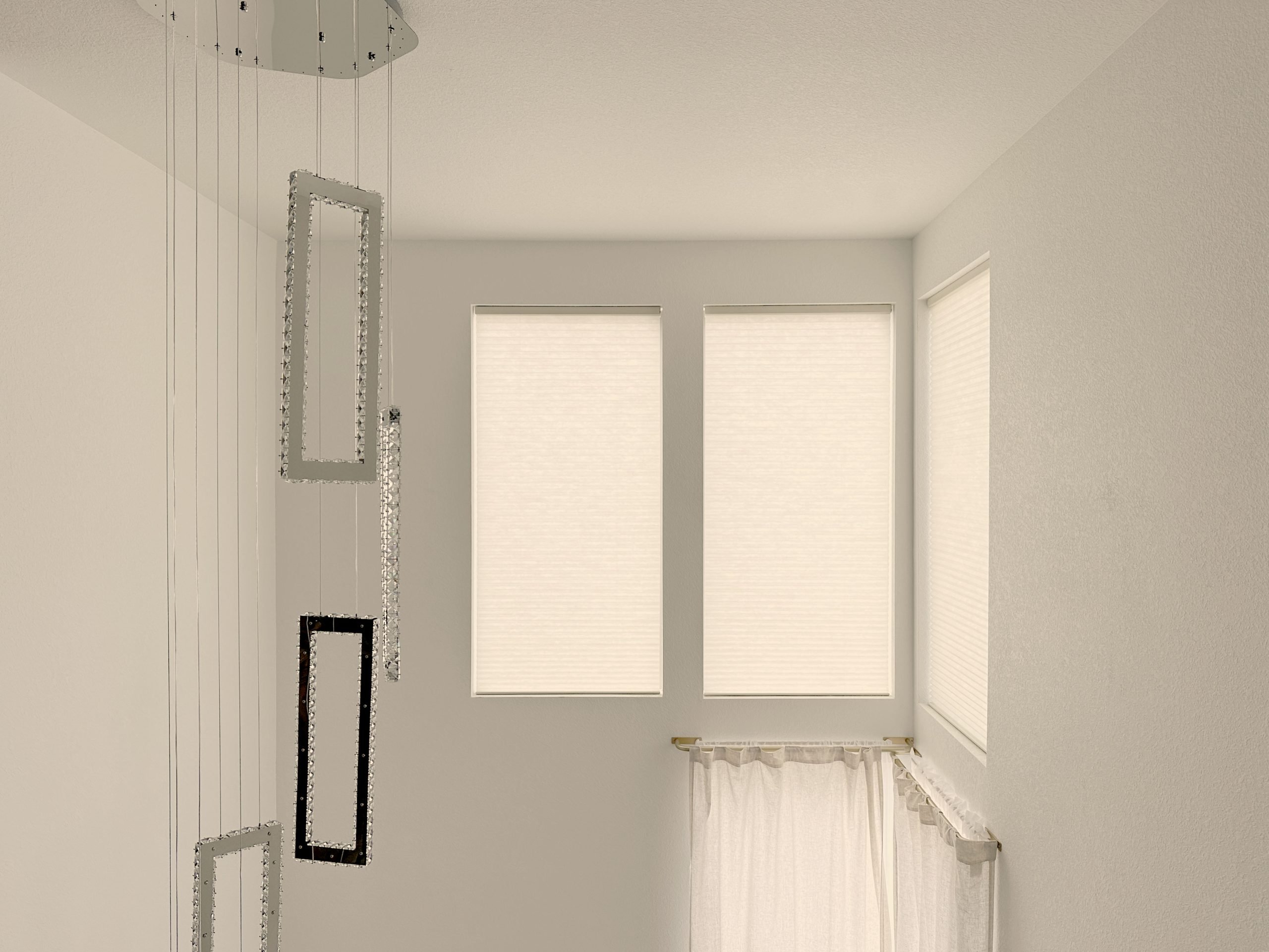 Hunter Douglas Applause Cellular Shades with PowerView automation and light filtering fabric