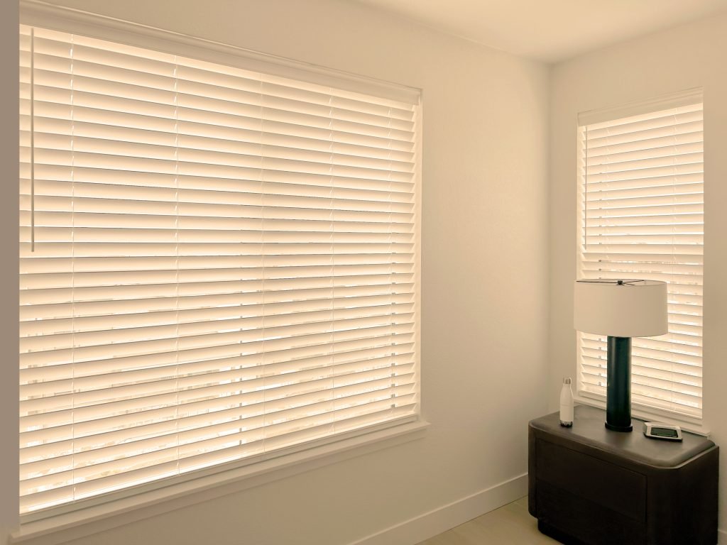 Hunter Douglas EverWood Composite Wood Blinds with SimpleLift operation in Fort Collins