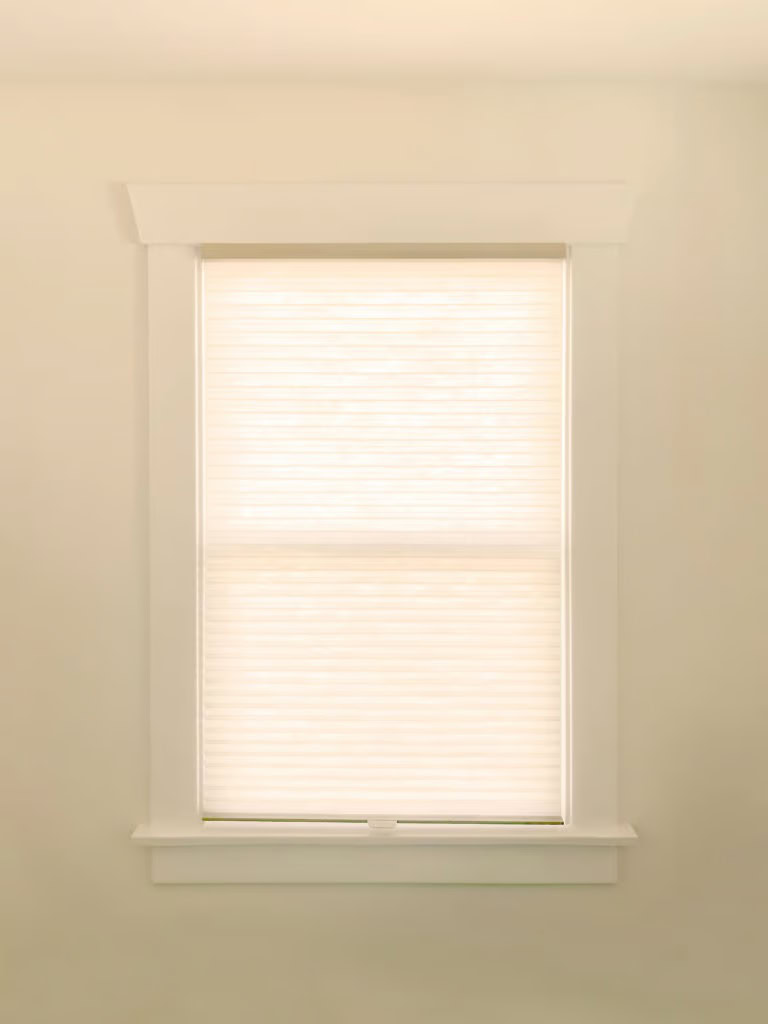 Hunter Douglas Applause Cellular Shades with LiteRise and EasyRise lift systems, featuring Top-Down Bottom-Up and Bottom Up operation in room-darkening fabric.