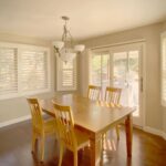 Hunter Douglas Palm Beach Polysatin Shutters with Front Center Tilt operation.