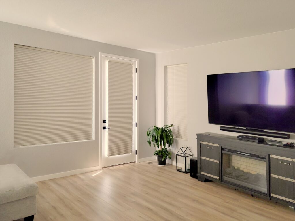 Aurora window shades providing sleek, modern light control and privacy solutions.