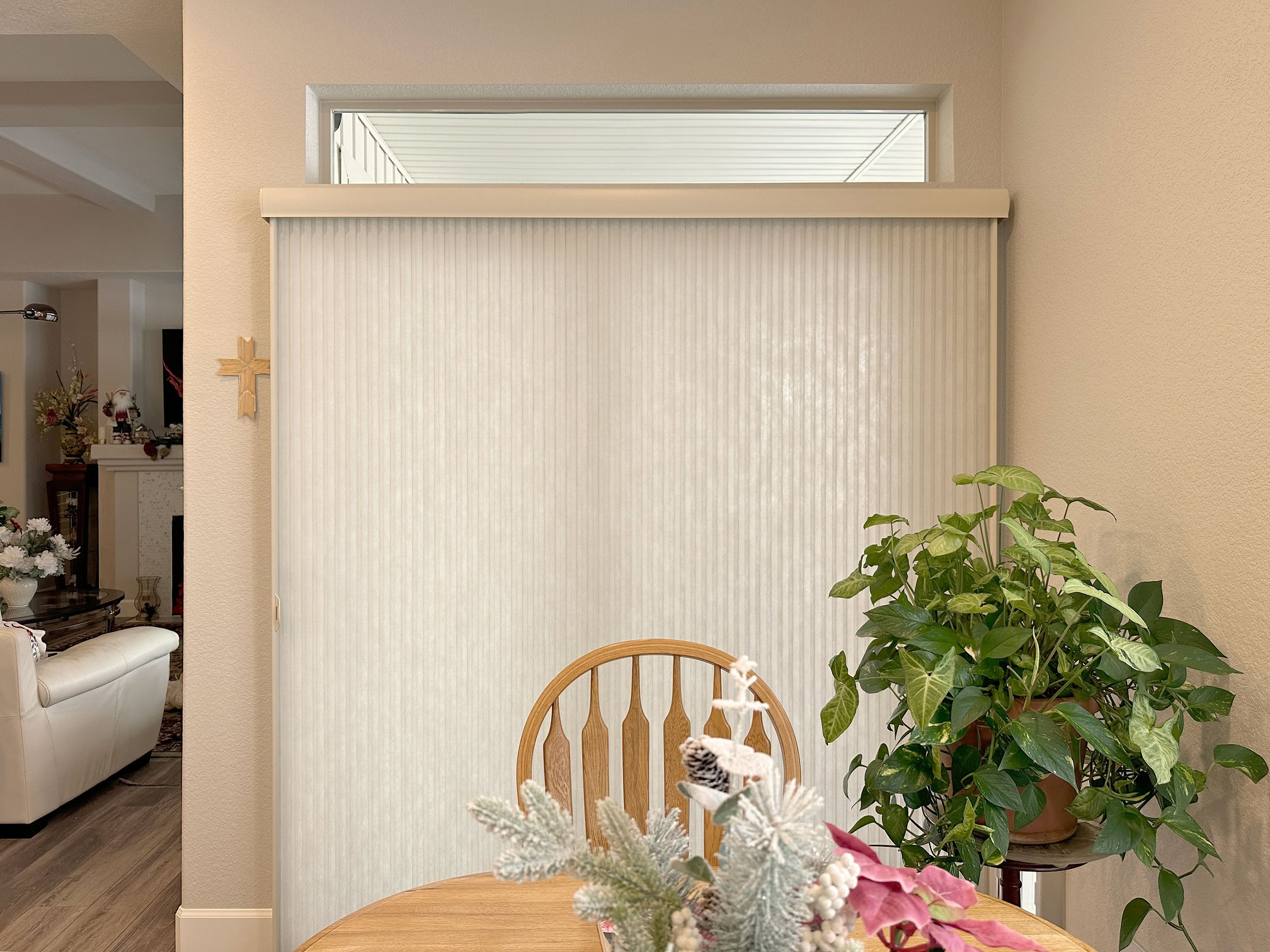 Hunter Douglas Applause Cellular Shades with Vertiglide operation, Right Stack Vertical configuration, and Light Filtering fabric for Colorado homes