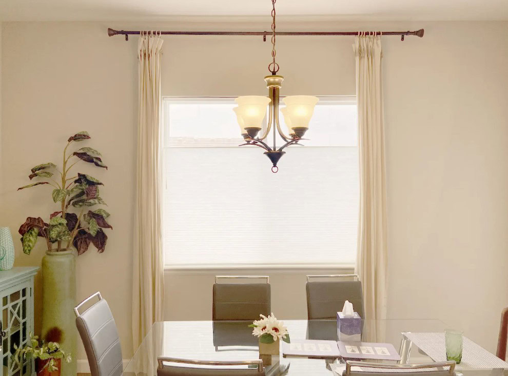 Hunter Douglas Applause Cellular Shades with UltraGlide operation – Custom Curtains & Mores in Lakewood.