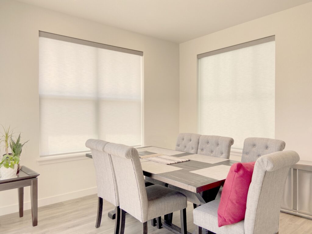 Hunter Douglas Designer Roller Shades with PowerView automation and Light Filtering fabric