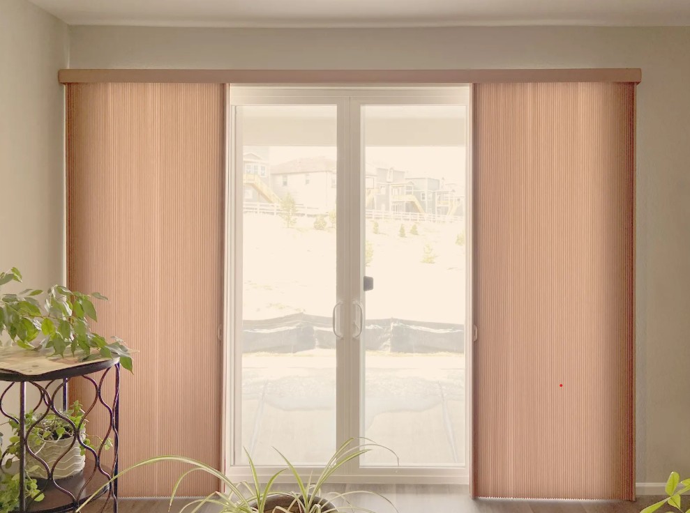 Hunter Douglas Duette VertiGlide shades with VertiGlide operation in Lakewood.