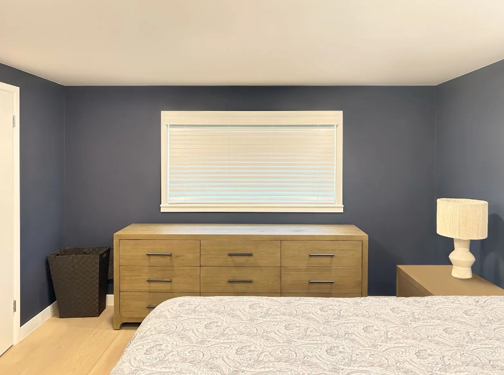 Hunter Douglas Parkland Natural Wood Blinds with PowerView Motorized operation in Lakewood.