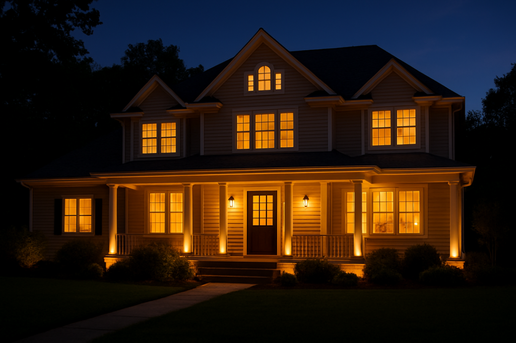 Lutron Whole Home Lighting Control System featuring RA2 Select smart lighting control.