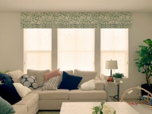 Alta Roller Shades with Continuous Loop and Light Filtering Fabric for Colorado Living Room
