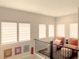 Motorized Hunter Douglas Designer Banded Shades for Colorado Homes