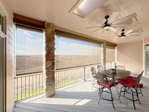 Insolroll Patio Shades with PowerView and Light Filtering Fabric for Colorado Homes