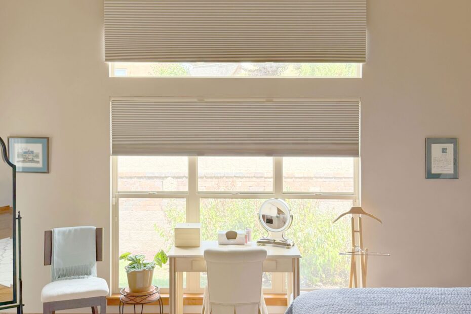 Custom Hunter Douglas Applause Cellular Shades for Bedroom in Colorado