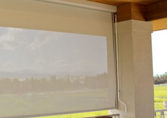 Manual crank-operated patio shades for Colorado homes