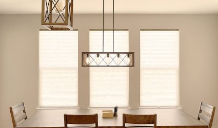 Hunter Douglas Applause Cellular Shades with LiteRise cordless operation and Light Filtering fabric