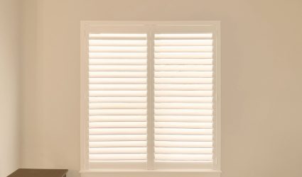 Hunter Douglas NewStyle Hybrid Shutters with Hidden Tilt and Z Frame design for Colorado home
