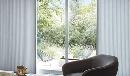 vertiglide-vertical-shades-installed-in-castle-rock-colorado-home-by-aim-home-automation Duette Vertiglide Window Treatments From Castle Rock Blind Company