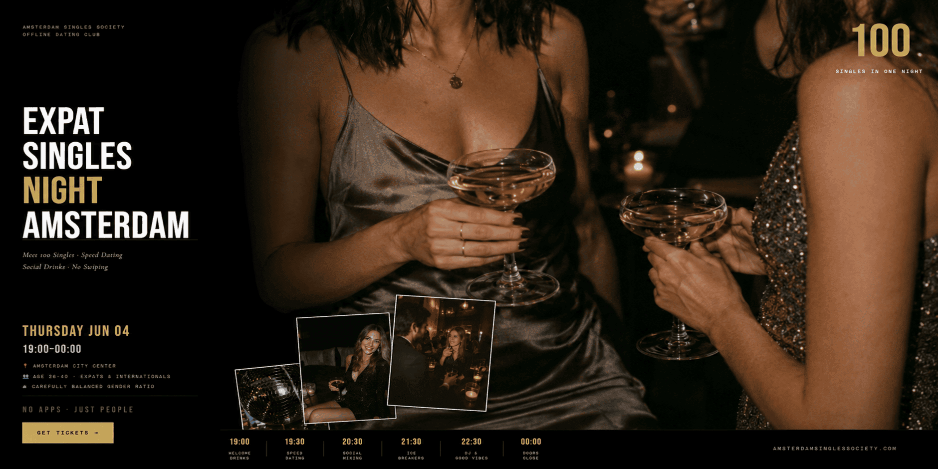 Expat singles night in Akhnaton Amsterdam