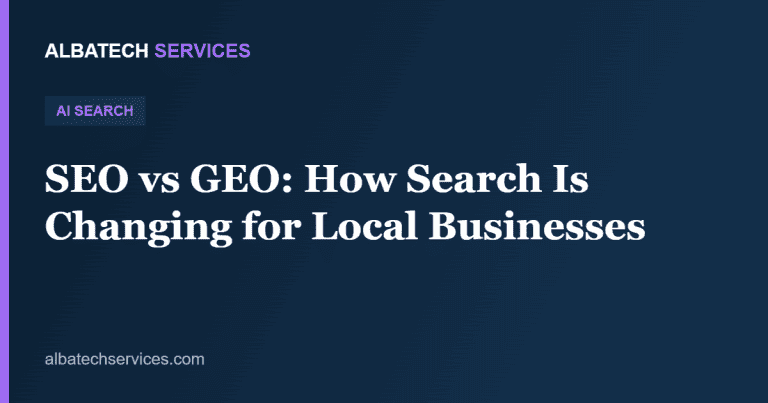 SEO vs GEO: How Search Is Changing for Local Businesses