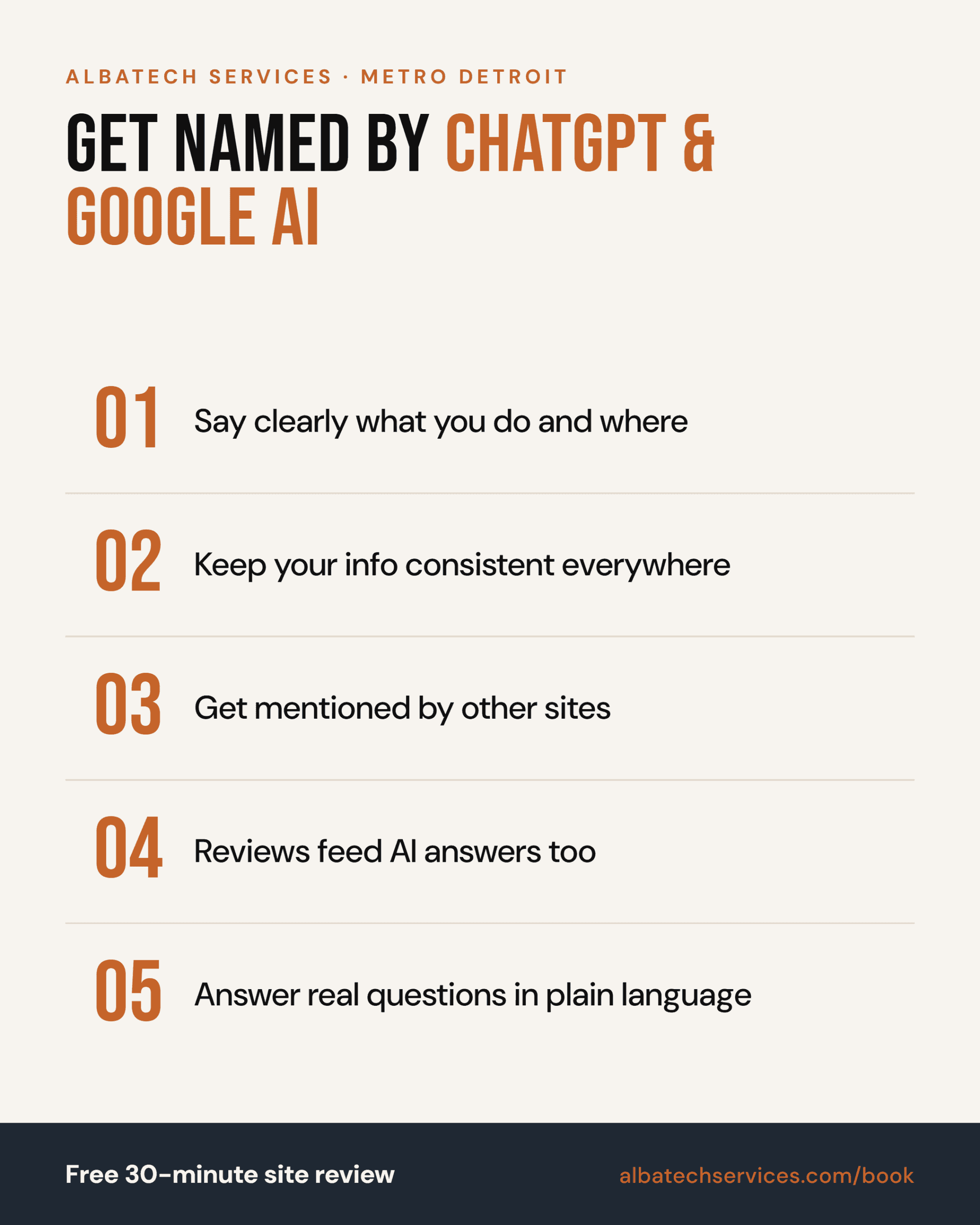 How to Get Your Business Named by ChatGPT and Google AI