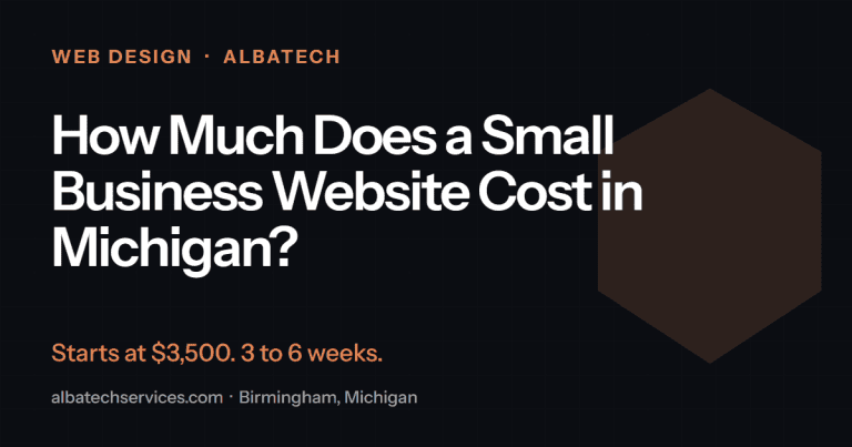 How Much Does a Small Business Website Cost in Michigan?