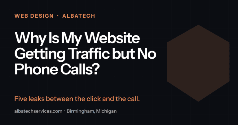 Why Is My Website Getting Traffic but No Phone Calls?