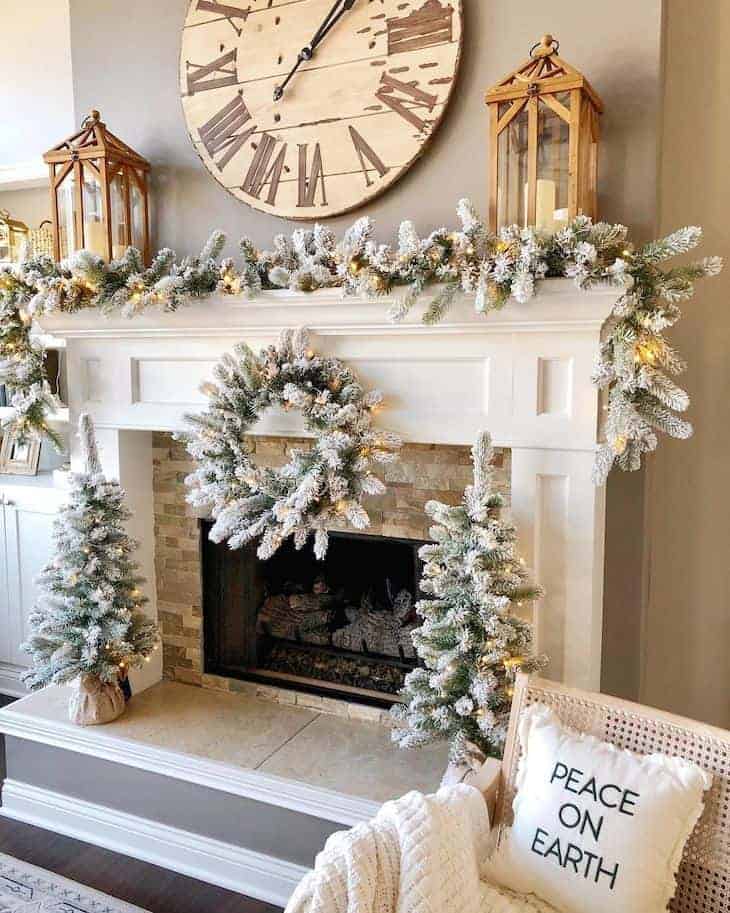 christmas mantle decor