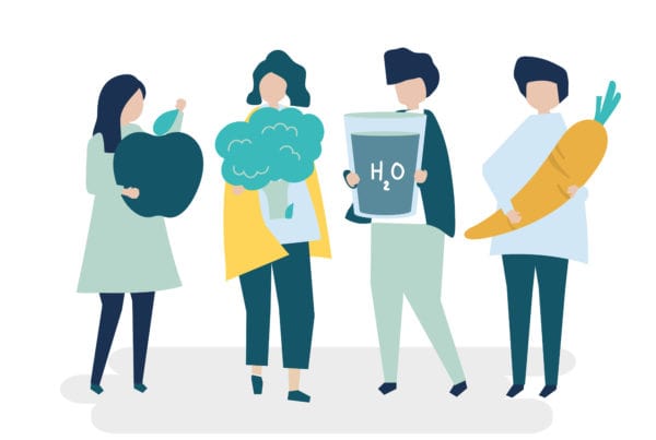 doctors holding clinical nutritional food