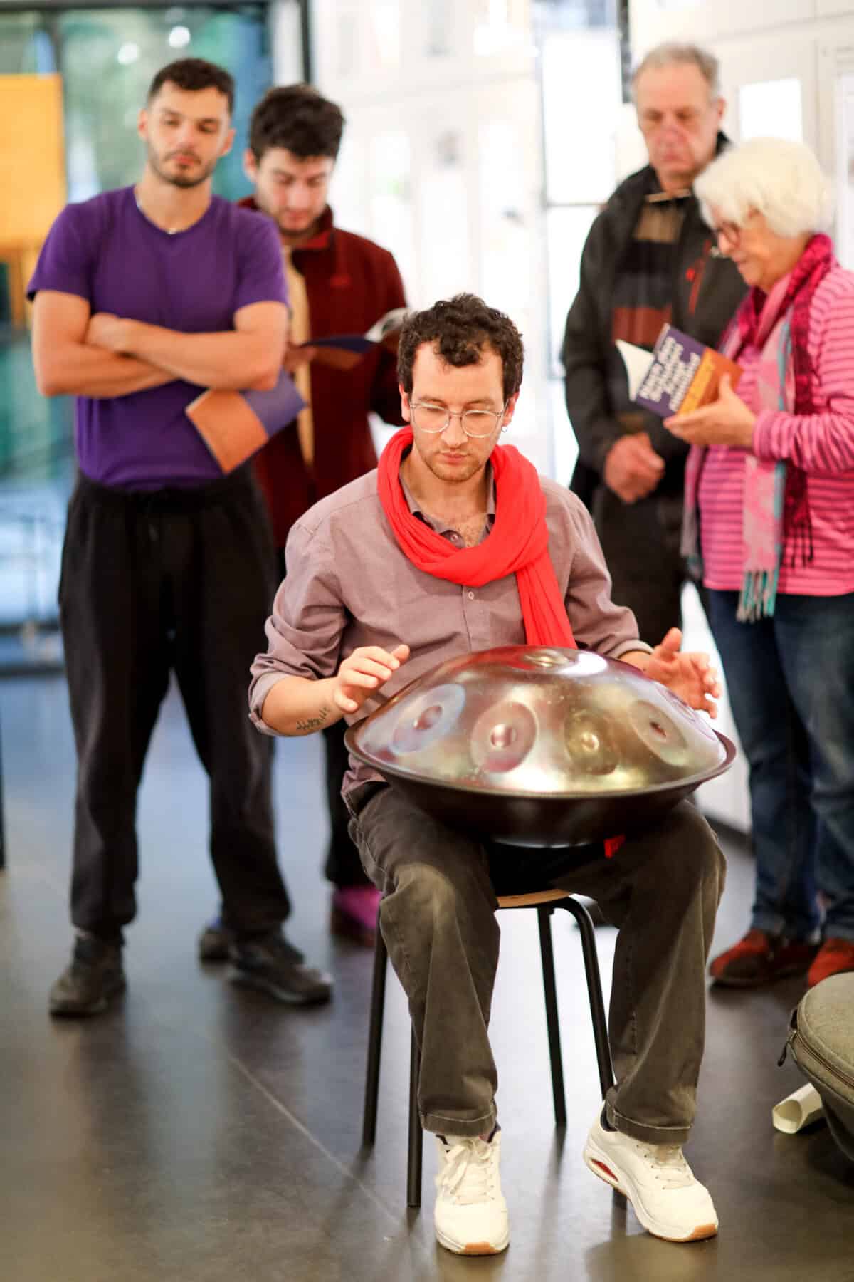 Live percussion Berlin performance by Ali Hasan