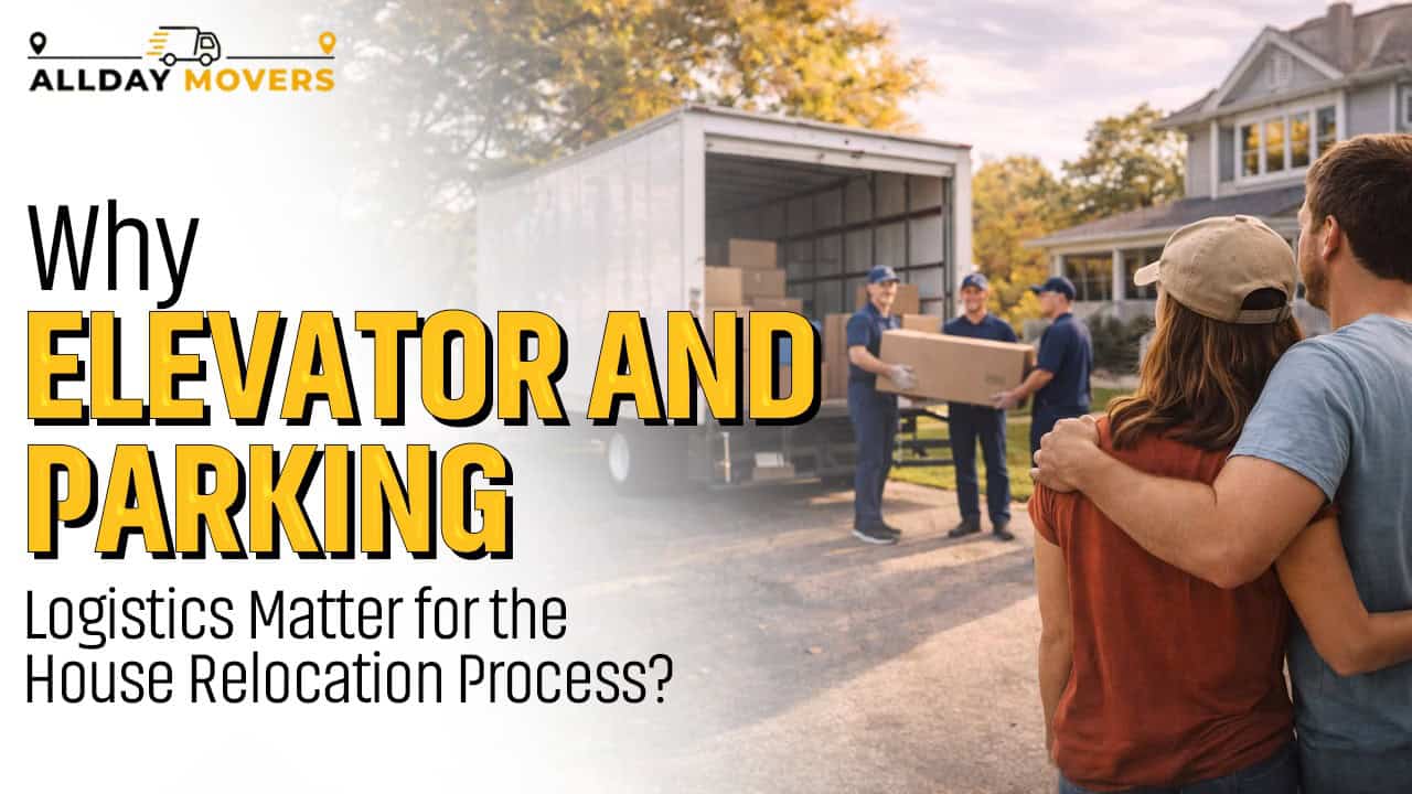 Moving company professionals loading a moving truck with furniture for house relocation.
