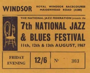 7th National Jazz Blues Festival Windsor Ticket