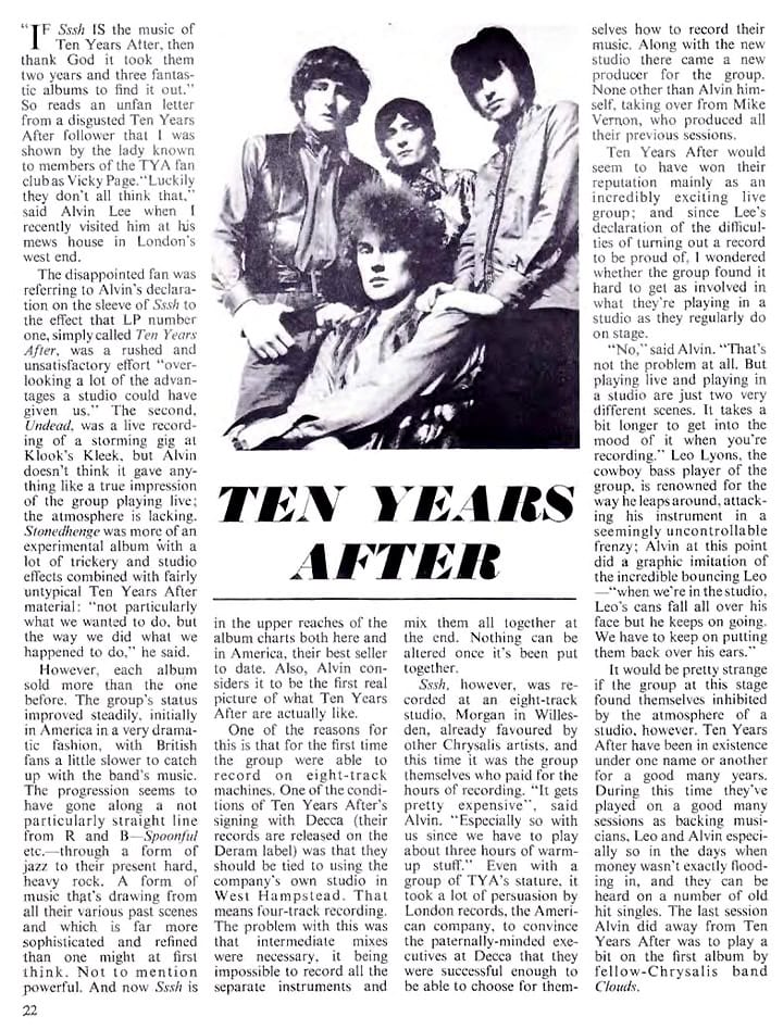 Ten Years After (1969 Jan-July)