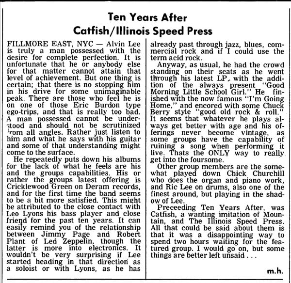 Ten Years After (1969 Jan-July)