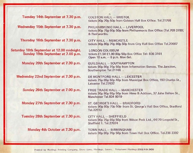 Ten Years After (1971 August to December)