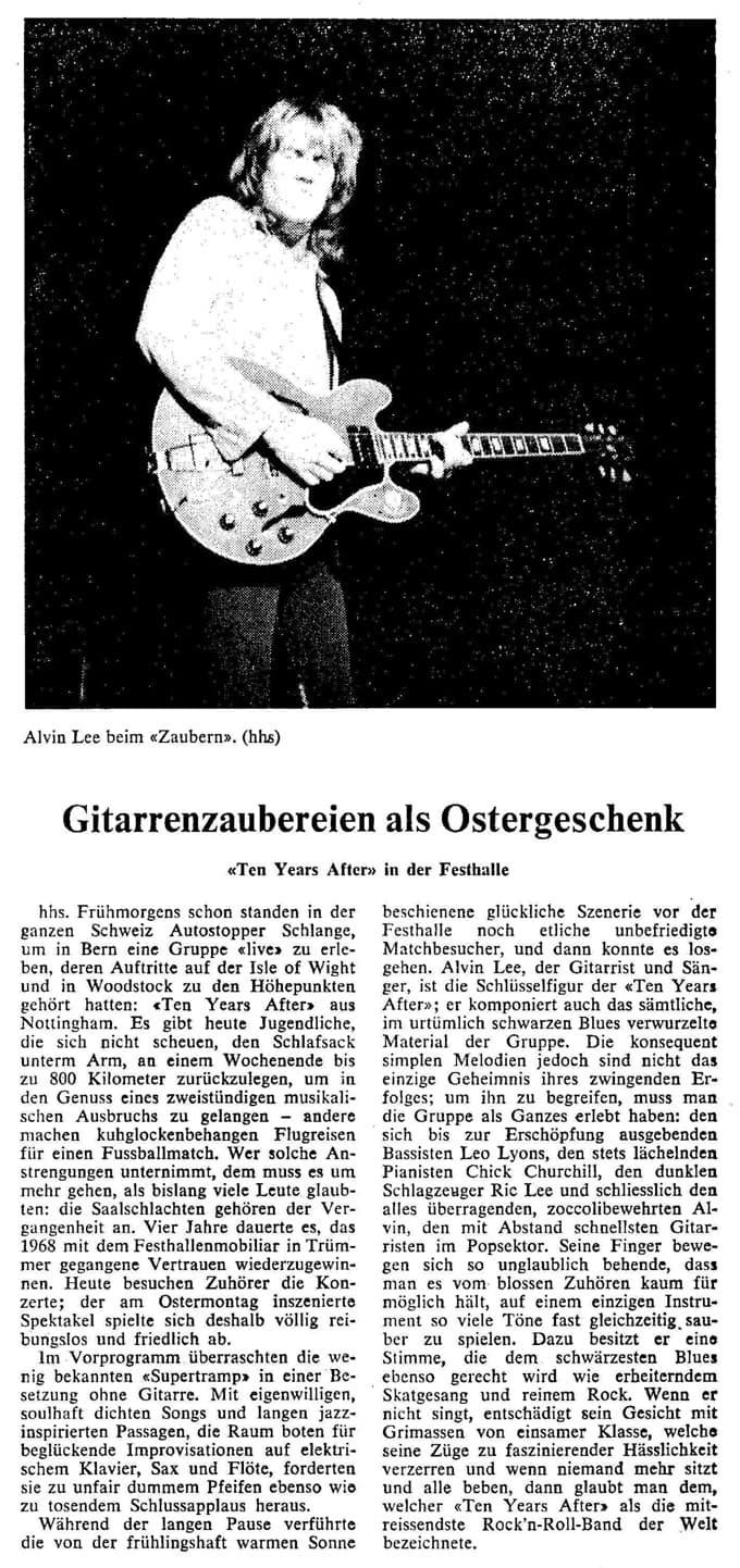 Ten Years After (1972 January to June)