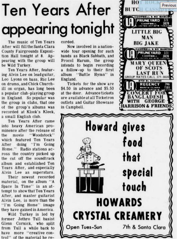 Ten Years After (1972 January to June)