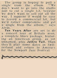 Ten Years After 1969 Jan-July