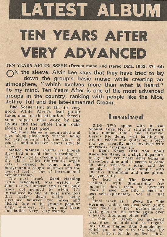 Ten Years After (1969 Jan-July)